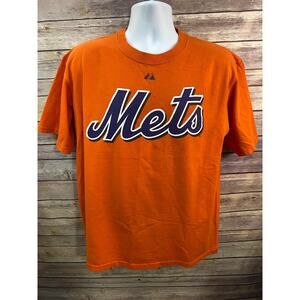 Majestic Athletic MLB New York Mets Johan Santana No. 57 Jersey Tee Sz M